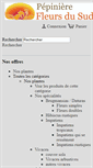 Mobile Screenshot of pepinierefleursdusud.com